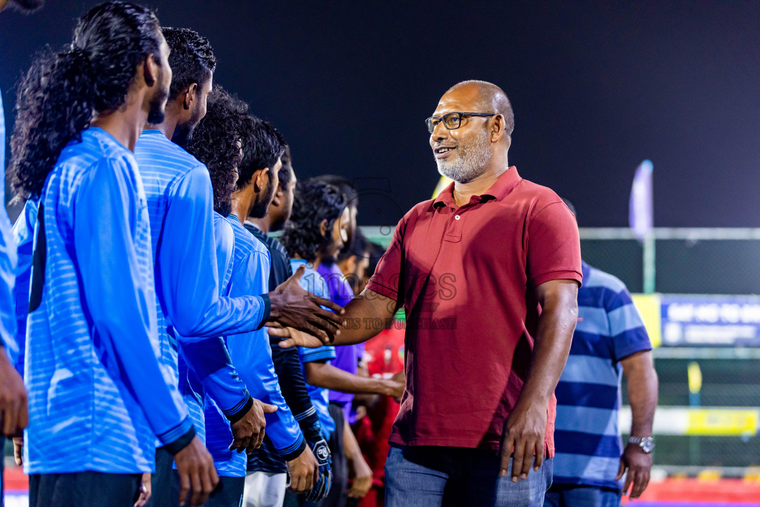 GDh Thinadhoo vs GDh Hoadedhdhoo in Day 23 of Golden Futsal Challenge 2024 was held on Tuesday , 6th February 2024 in Hulhumale', Maldives Photos: Nausham Waheed / images.mv