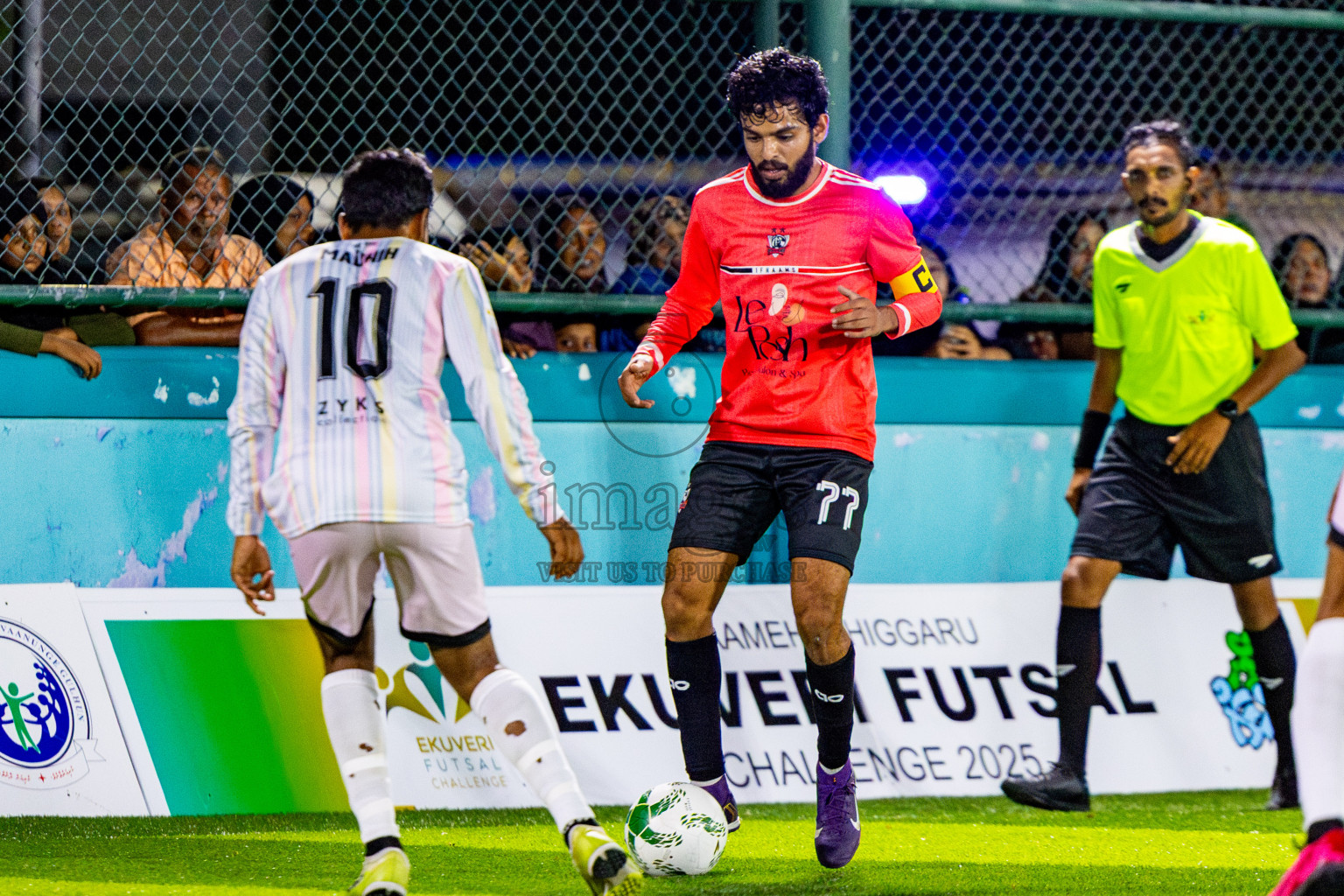 Ifhaams vs J Kovi Goani in Day 1 of Laamehi Dhiggaru Ekuveri Futsal Challenge 2025 was held on Thursday, 24th July 2025, at Dhiggaru Futsal Ground, Dhiggaru, Maldives Photos: Nausham Waheed / images.mv