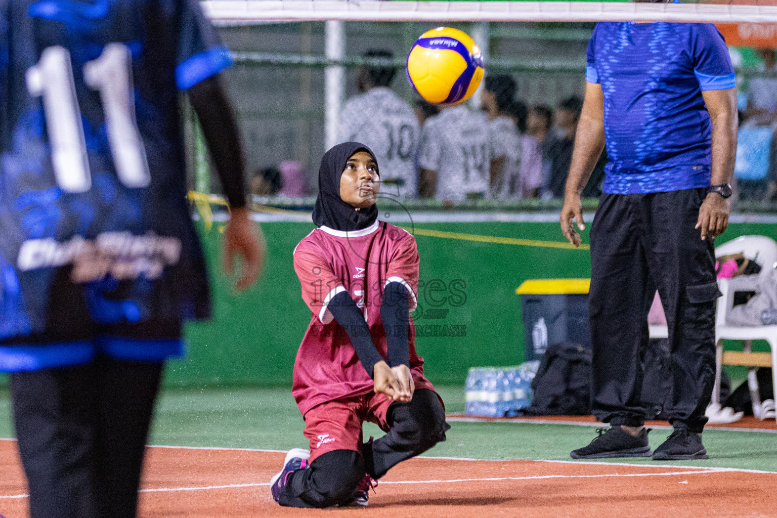 Island Ocean Club vs Club Rising Star Academy in Milo National Junior Volleyball Championship 2025 Day 3 was held on Monday, 24th November 2025 at Ekuveni Turf Court Male', Maldives. Photos: Areef Adam / images.mv
