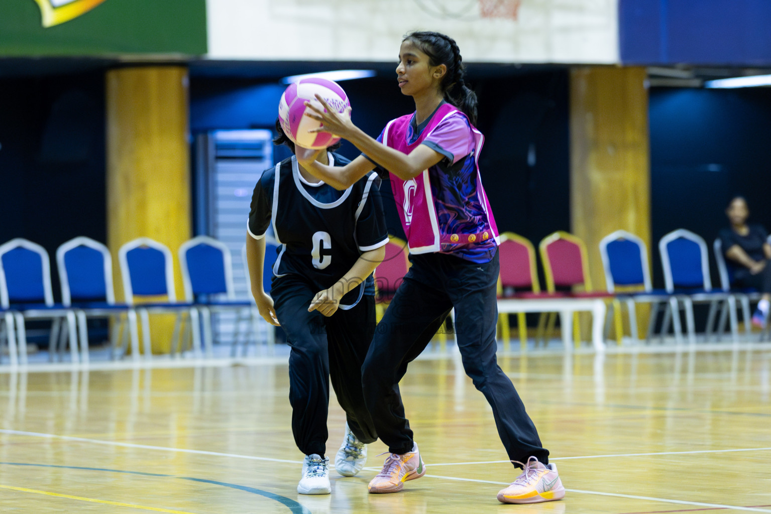N Sports Academy  B vs AIS Netball Academy in Day 1 of 3rd Junior Championship - Netball association of Maldives, held at Social Center on 19th January 2025 . Photos by Shuu Abdul Sattar