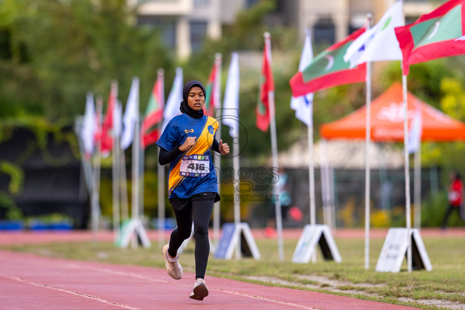 Day 2 of MWSC Interschool Athletics Championships 2024 held in Hulhumale Running Track, Hulhumale, Maldives on Sunday, 10th November 2024. Photos by: Ismail Thoriq / Images.mv