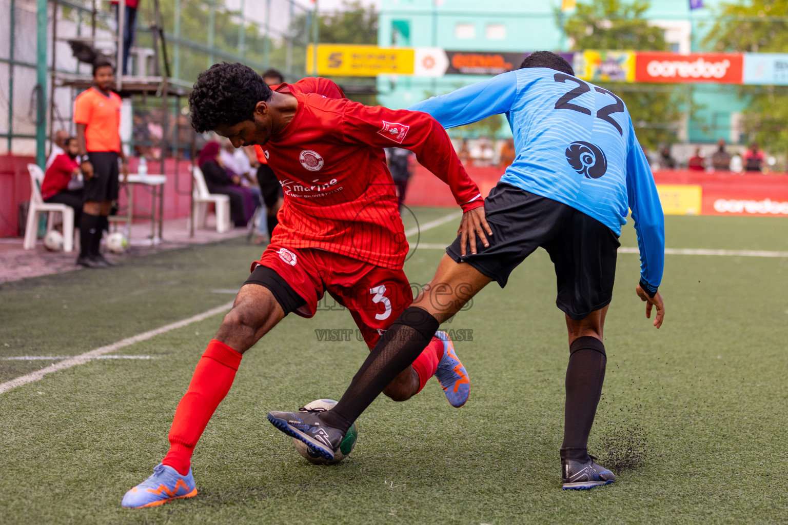 GDh. Gadhdhoo  VS  GDh. Hoandedhdhoo in Day 12 of Golden Futsal Challenge 2024 was held on Friday, 26th January 2024, in Hulhumale', Maldives 
Photos: Hassan Simah / images.mv