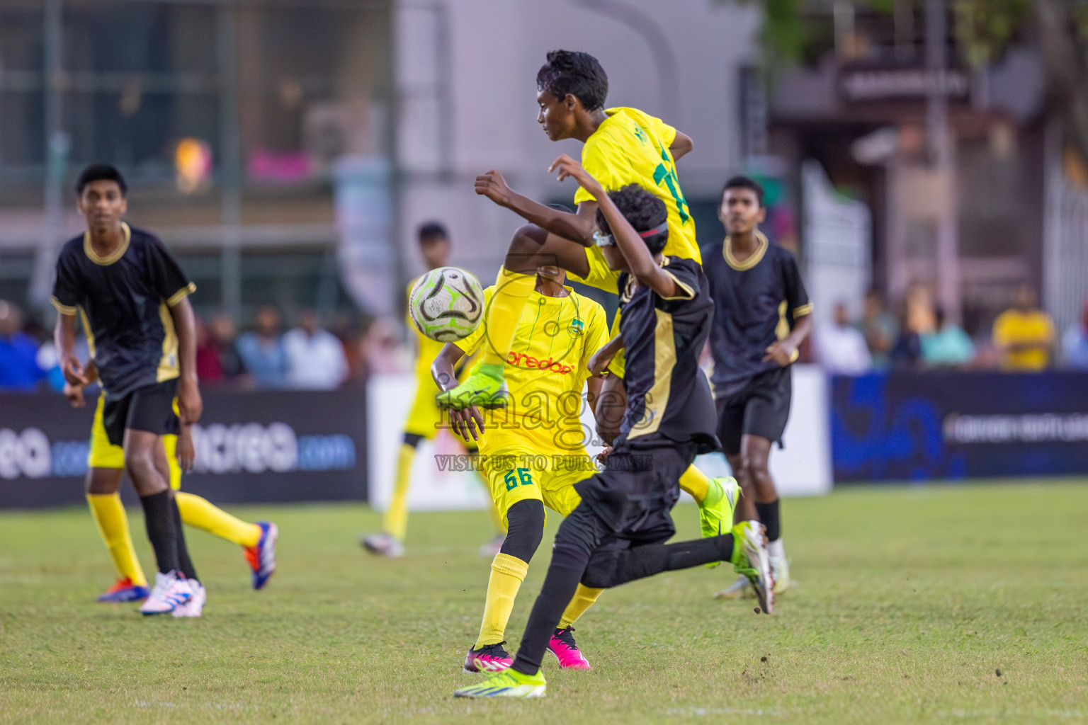 Eagles vs Maziya (U14) in Dhivehi Youth League 2024 - Day 2. Matches held at Henveiru Stadium on 22nd November 2024 , Friday. Photos: Shuu Abdul Sattar/ Images.mv