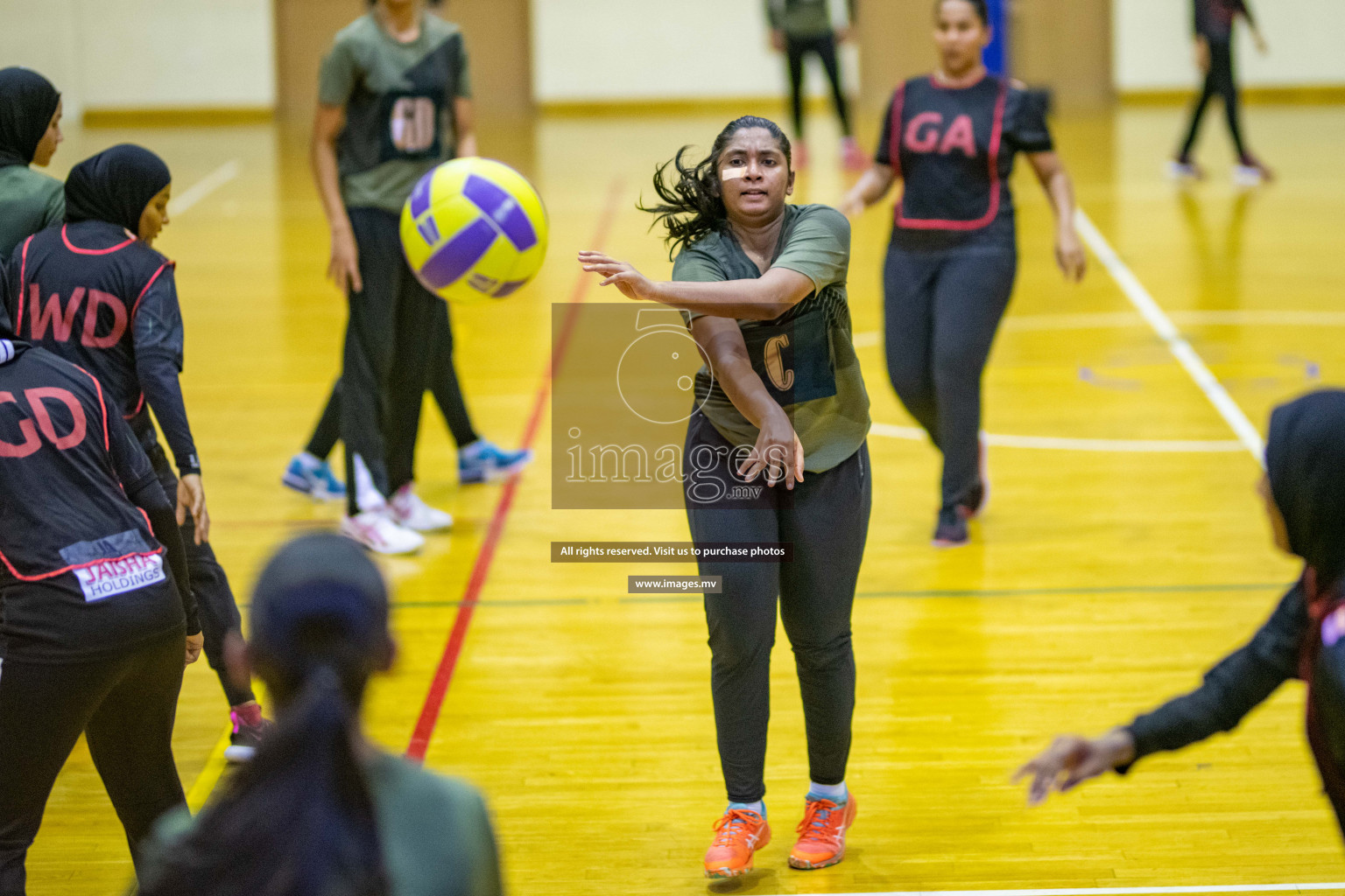 Kulhudhuffushi Youth & R.C vs Club Green Streets in the Finals of Milo National Netball Tournament 2021 (Women's) held on 5th December 2021 in Male', Maldives Photos: Ismail Thoriq / images.mv