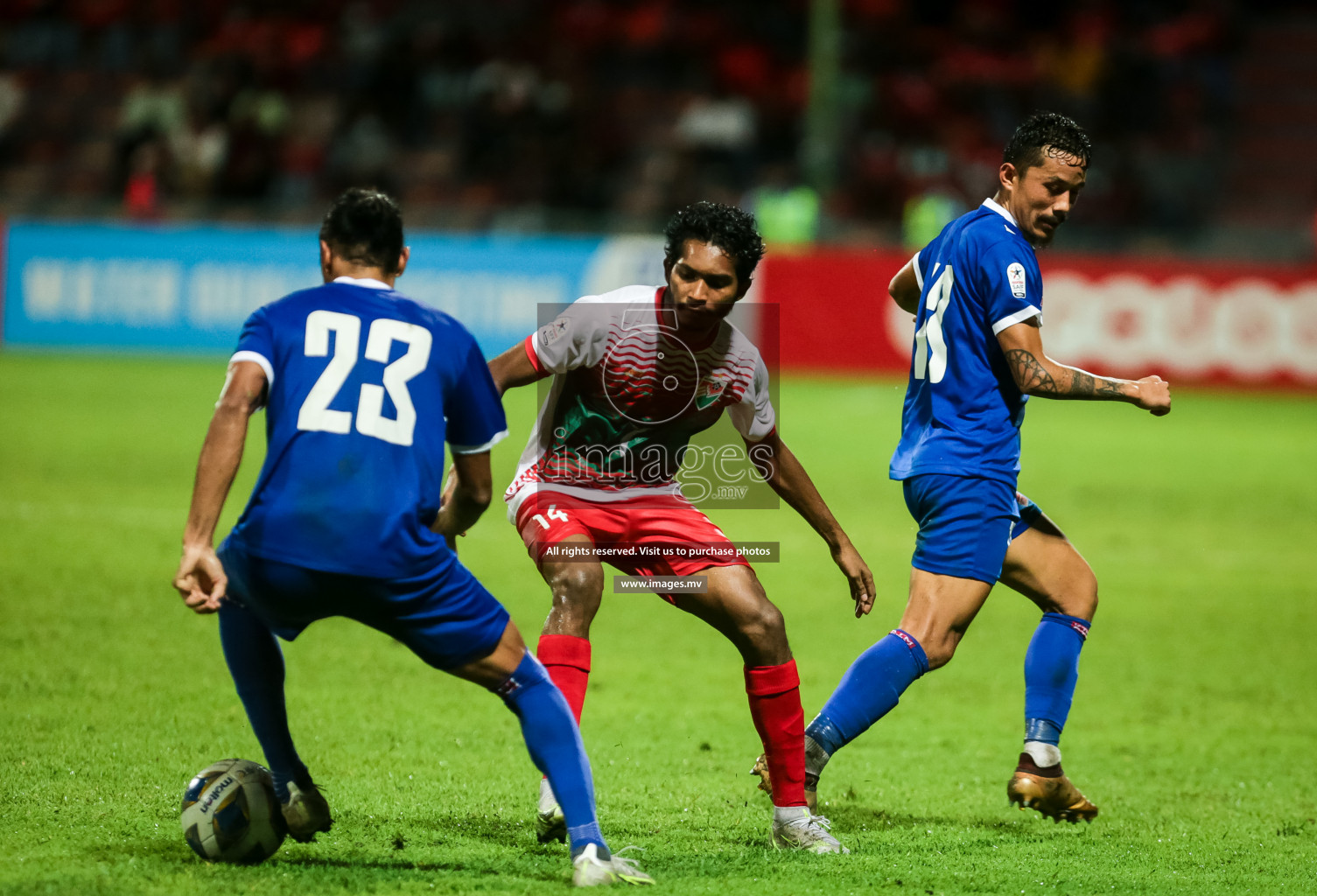 Maldives vs Nepal in SAFF Championship 2021 held on 1st October 2021 in Galolhu National Stadium, Male', Maldives