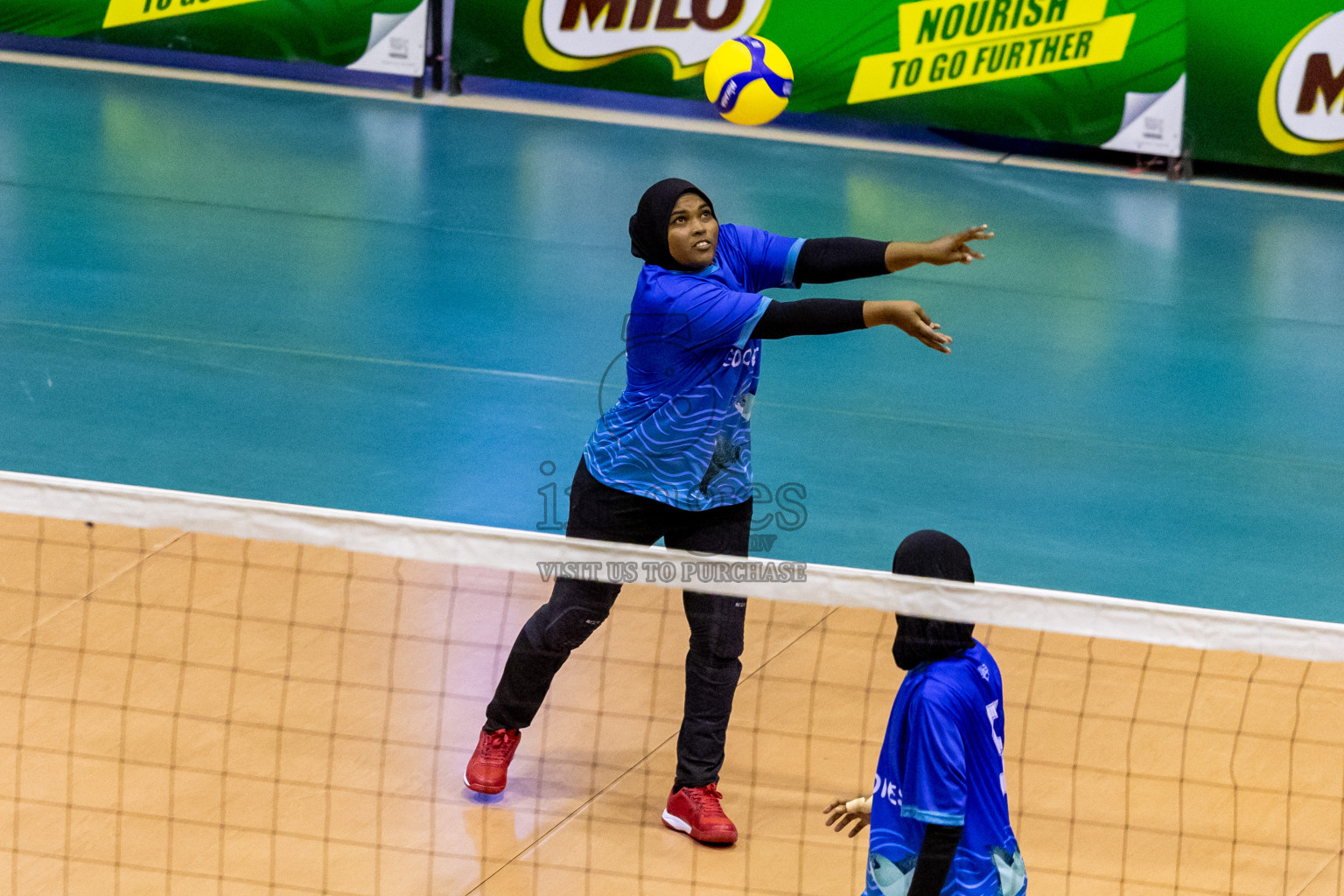 Day 2 of Women's Division of Milo VAM Cup 2024 held in Male', Maldives on Wednesday, 9th July 2024 at Social Center Indoor Hall Photos By: Nausham Waheed / images.mv