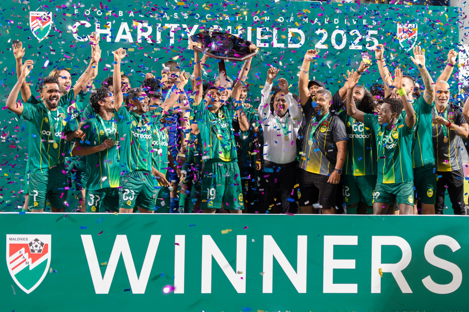 Charity Shield Match between Maziya Sports and Recreation Club and Club Eagles held in National Football Stadium, Male', Maldives Photos: Abdulla Abeedh / Images.mv