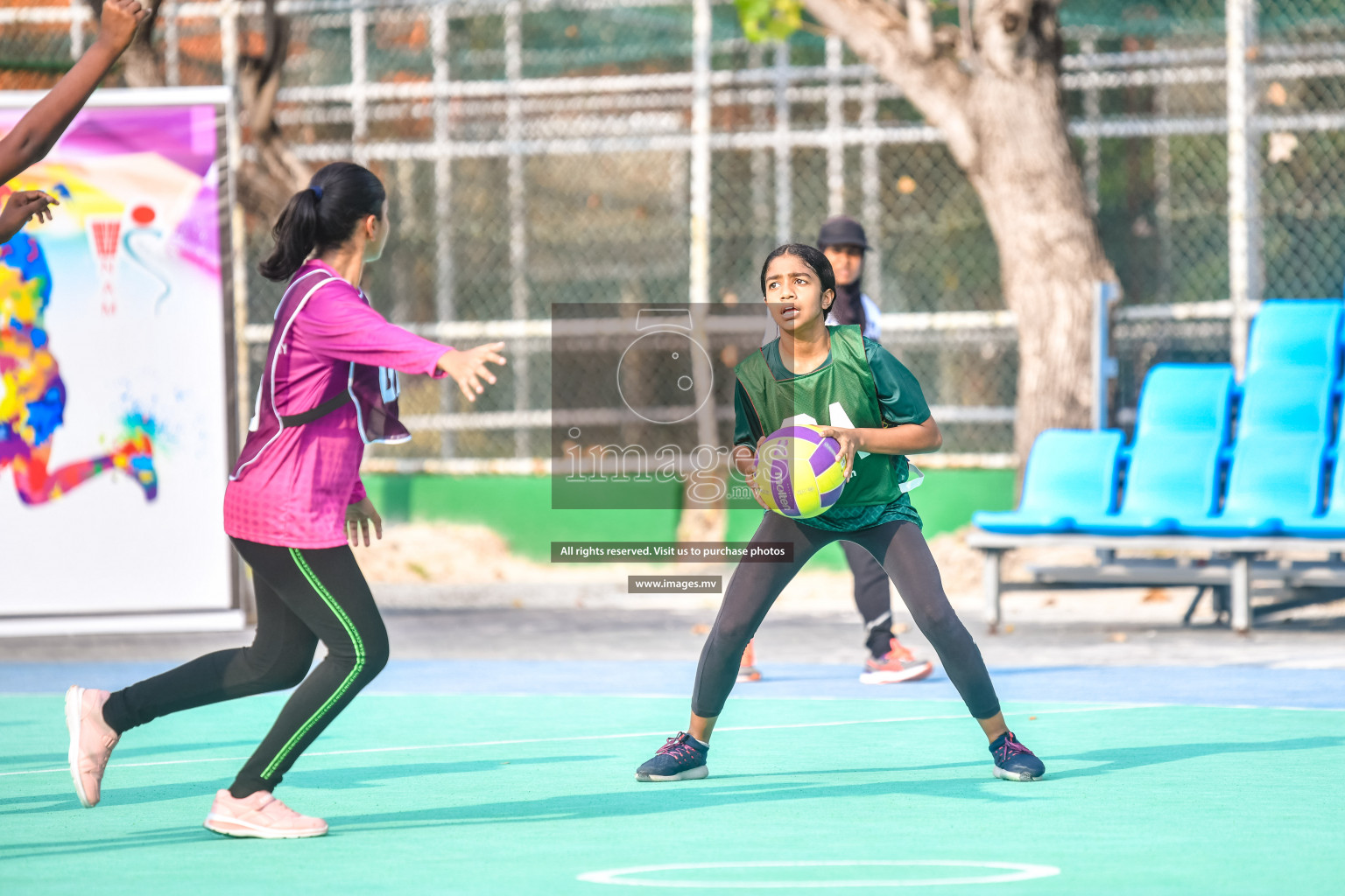 Day 9 of Junior Netball Championship 2022 held in Male', Maldives. Photos by Nausham Waheed