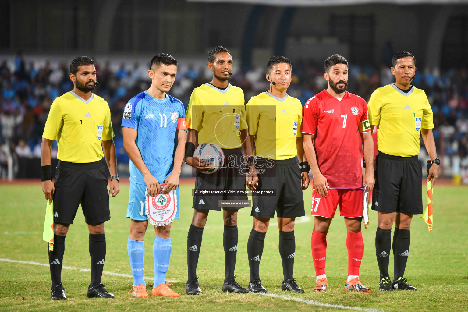 Lebanon vs India in the Semi-final of SAFF Championship 2023 held in Sree Kanteerava Stadium, Bengaluru, India, on Saturday, 1st July 2023. Photos: Nausham Waheed / images.mv