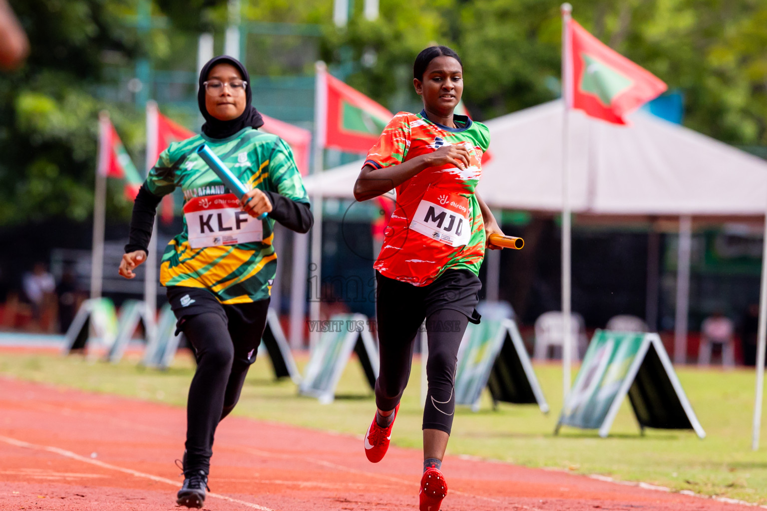 Day 6 of Inter-school Athletics Championship 2025 held in Ekuveni Synthetic Track, Male', Maldives on Sunday, 12th October 2025. Photos by: Nausham Waheed / Images.mv