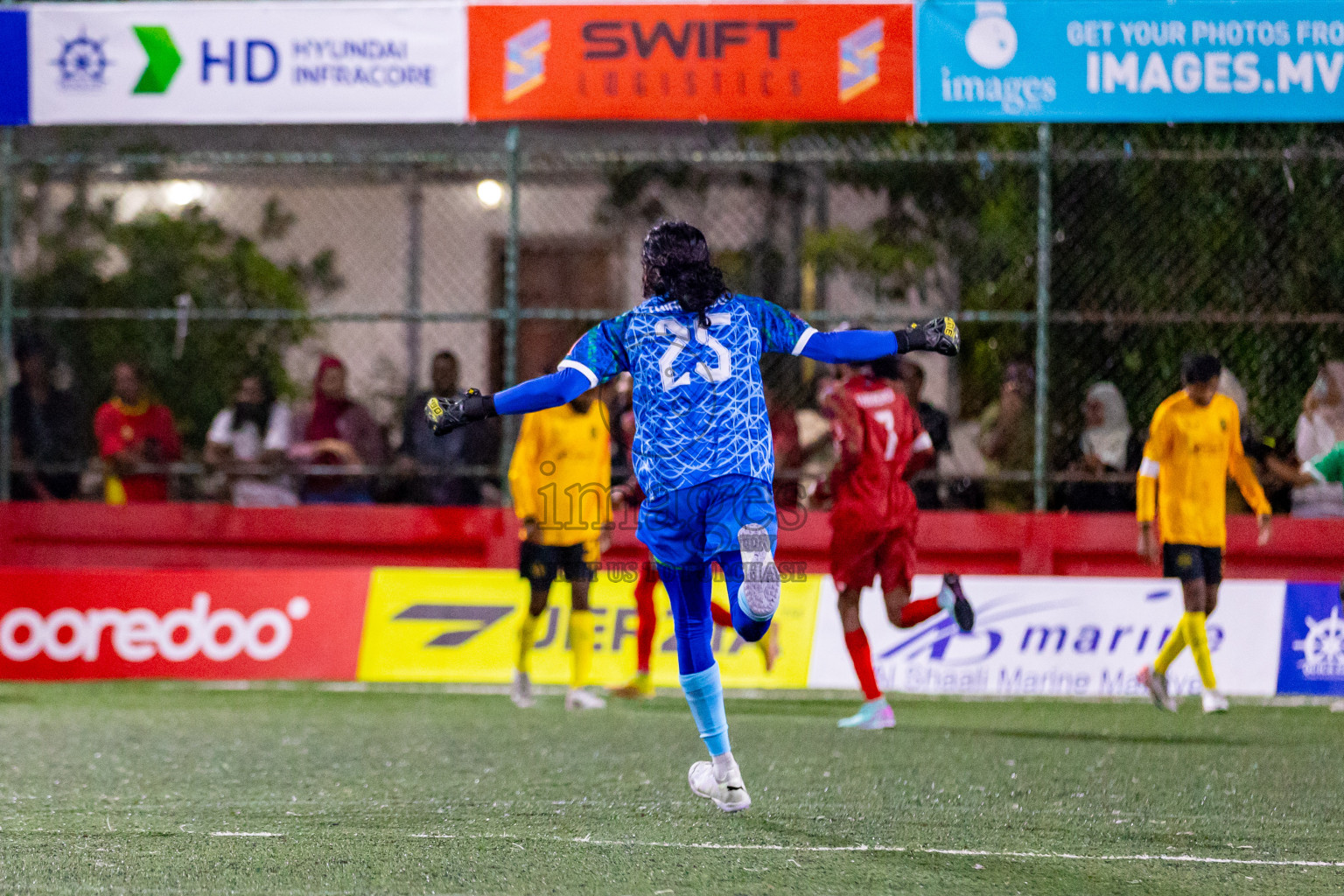 GDh. Thinadhoo  VS  GDh. Gadhdhoo in Day 17 of Golden Futsal Challenge 2024 was held on Wednesday, 31st January 2024, in Hulhumale', Maldives Photos: Hassan Simah / images.mv