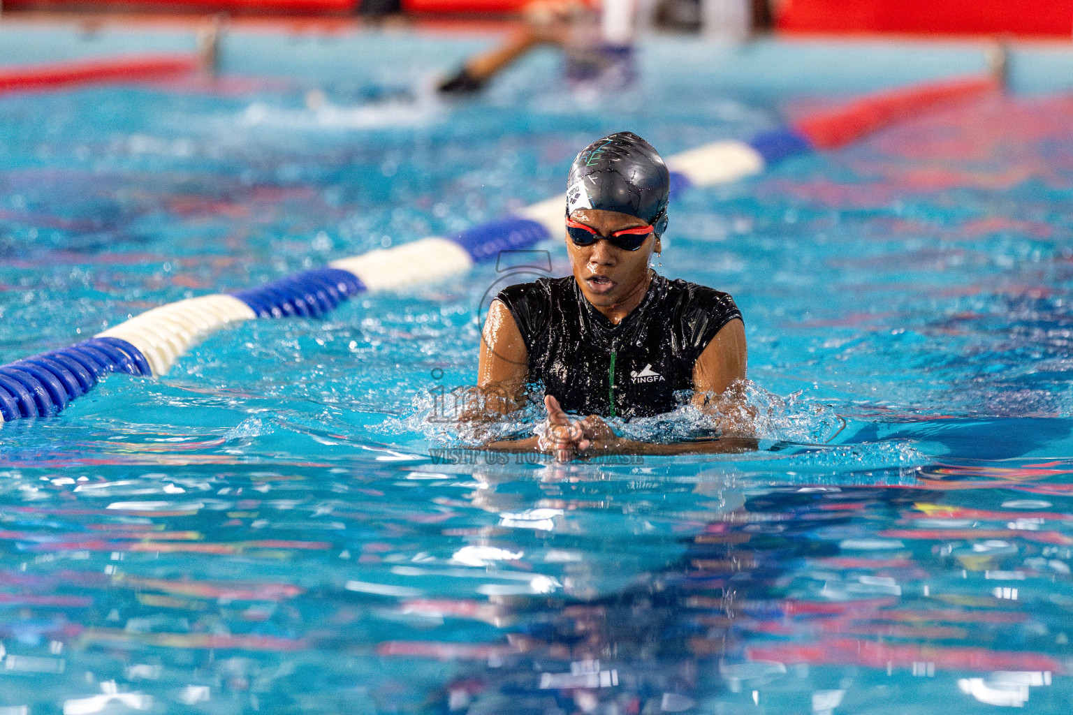 Day 3 of National Swimming Competition 2024 held in Hulhumale', Maldives on Sunday, 15th December 2024. Photos: Hassan Simah / images.mv