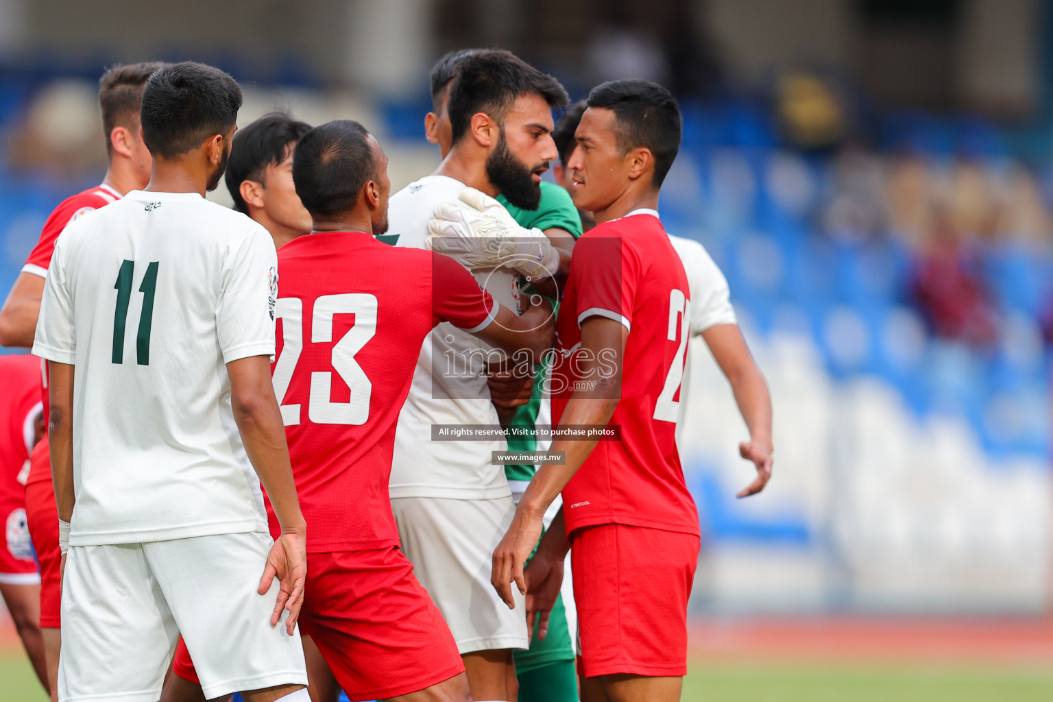 Nepal vs Pakistan in SAFF Championship 2023 held in Sree Kanteerava Stadium, Bengaluru, India, on Tuesday, 27th June 2023. Photos: Nausham Waheed, Hassan Simah / images.mv