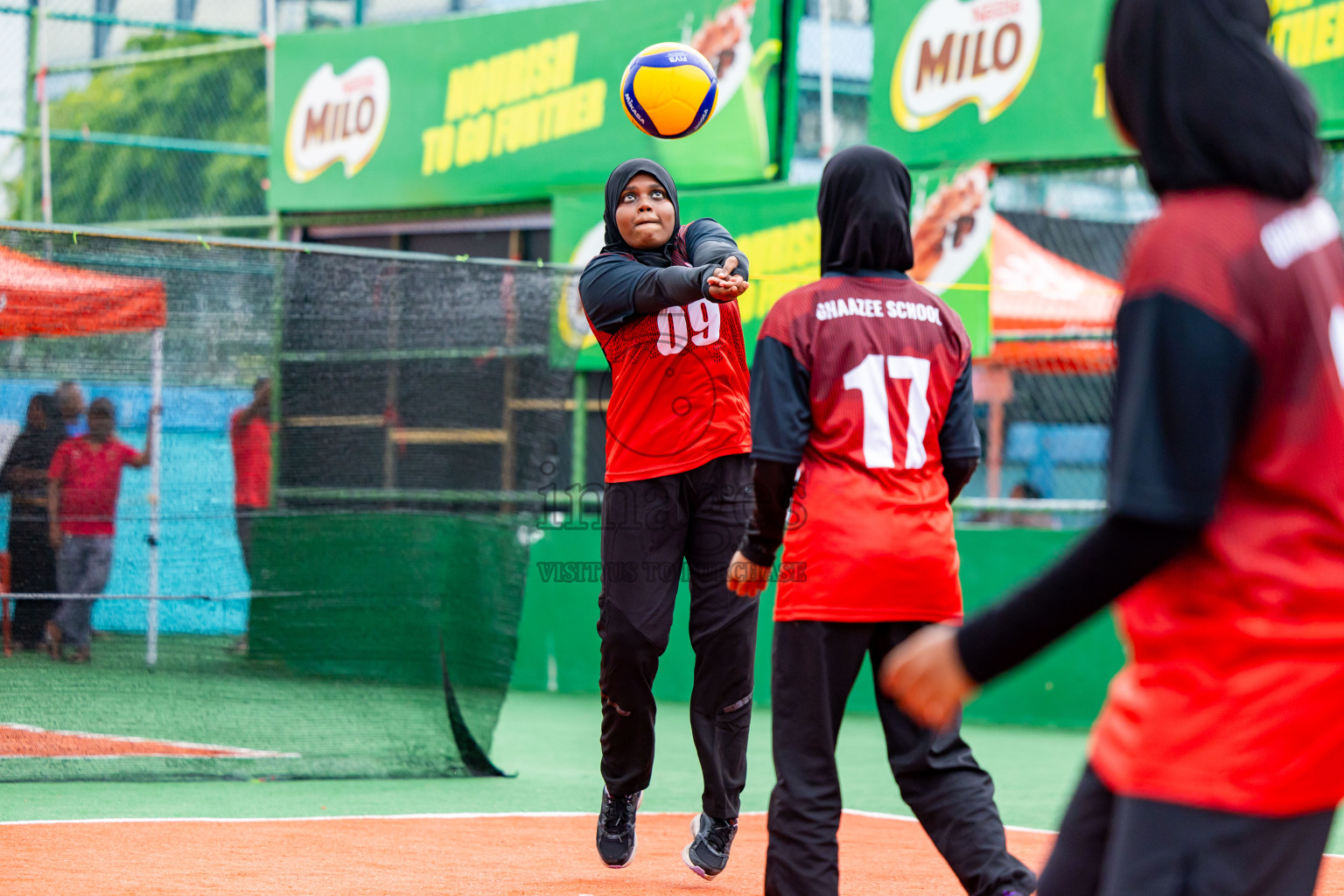 Day 2 of Interschool Volleyball Tournament 2024 was held in Ekuveni Volleyball Court at Male', Maldives on Sunday, 24th November 2024. Photos: Nausham Waheed / images.mv