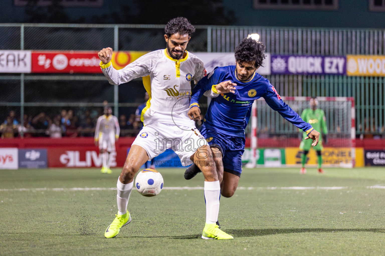 HA Baarah vs HA Maarandhoo in Day 5 of Golden Futsal Challenge 2025 on Thursday, 9th January 2025, in Hulhumale', Maldives 
Photos: Hassan Simah / images.mv