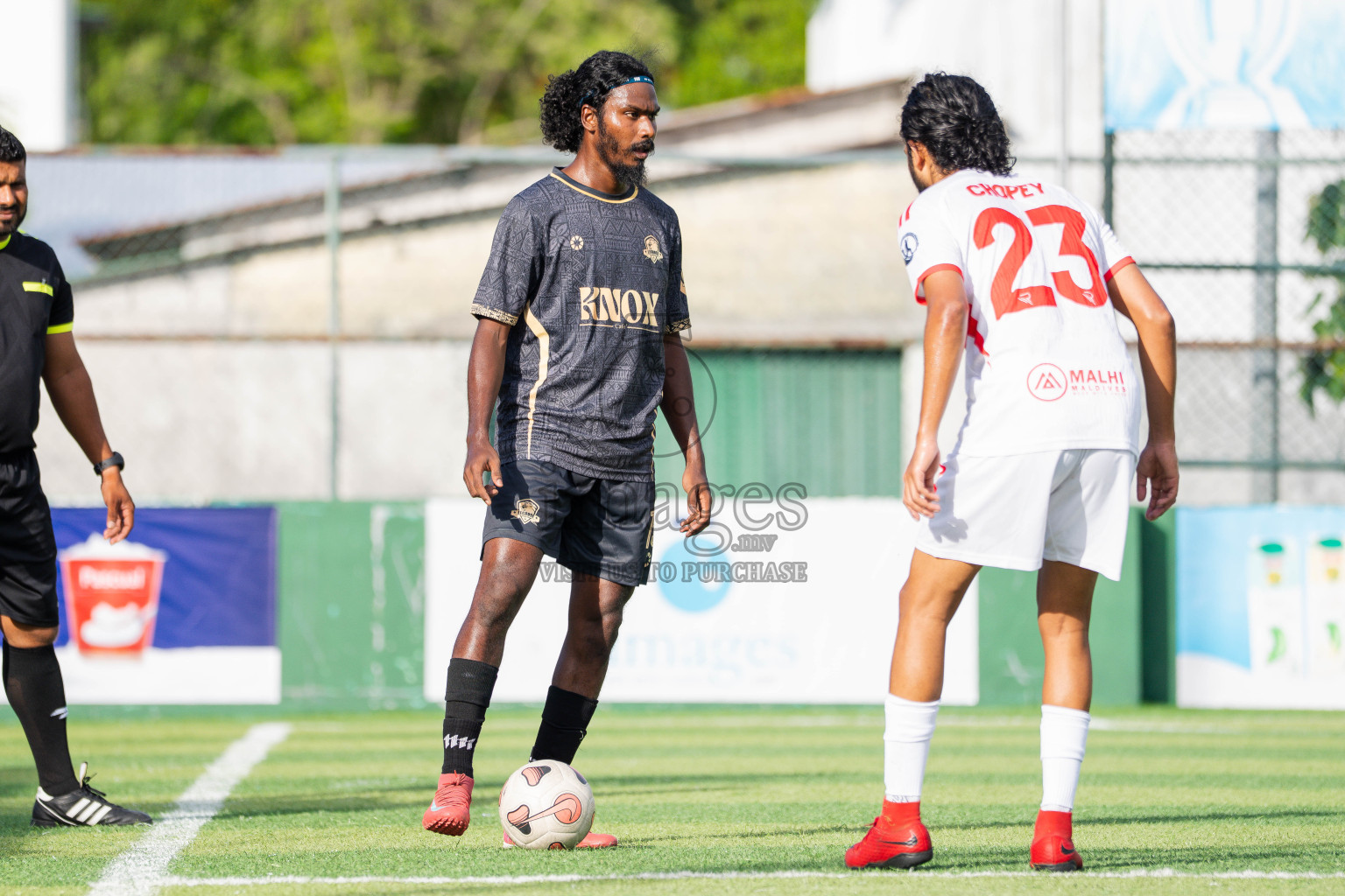 Outreef SC VS Lecrose SC in Day 3 - Fonadhoo Youth Futsal Challenge 2025 held in Fonadhoo Futsal Stadium, L. Fonadhoo, Maldives on Tuesday, 28th October 2025 Photos: Arif Rasheed / images.mv
