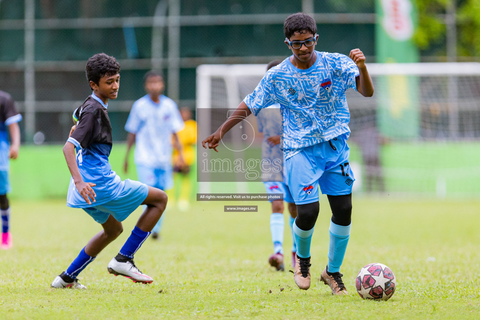 Day 1 of MILO Academy Championship 2023 (u14) was held in Henveyru Stadium Male', Maldives on 3rd November 2023. Photos: Nausham Waheed / images.mv