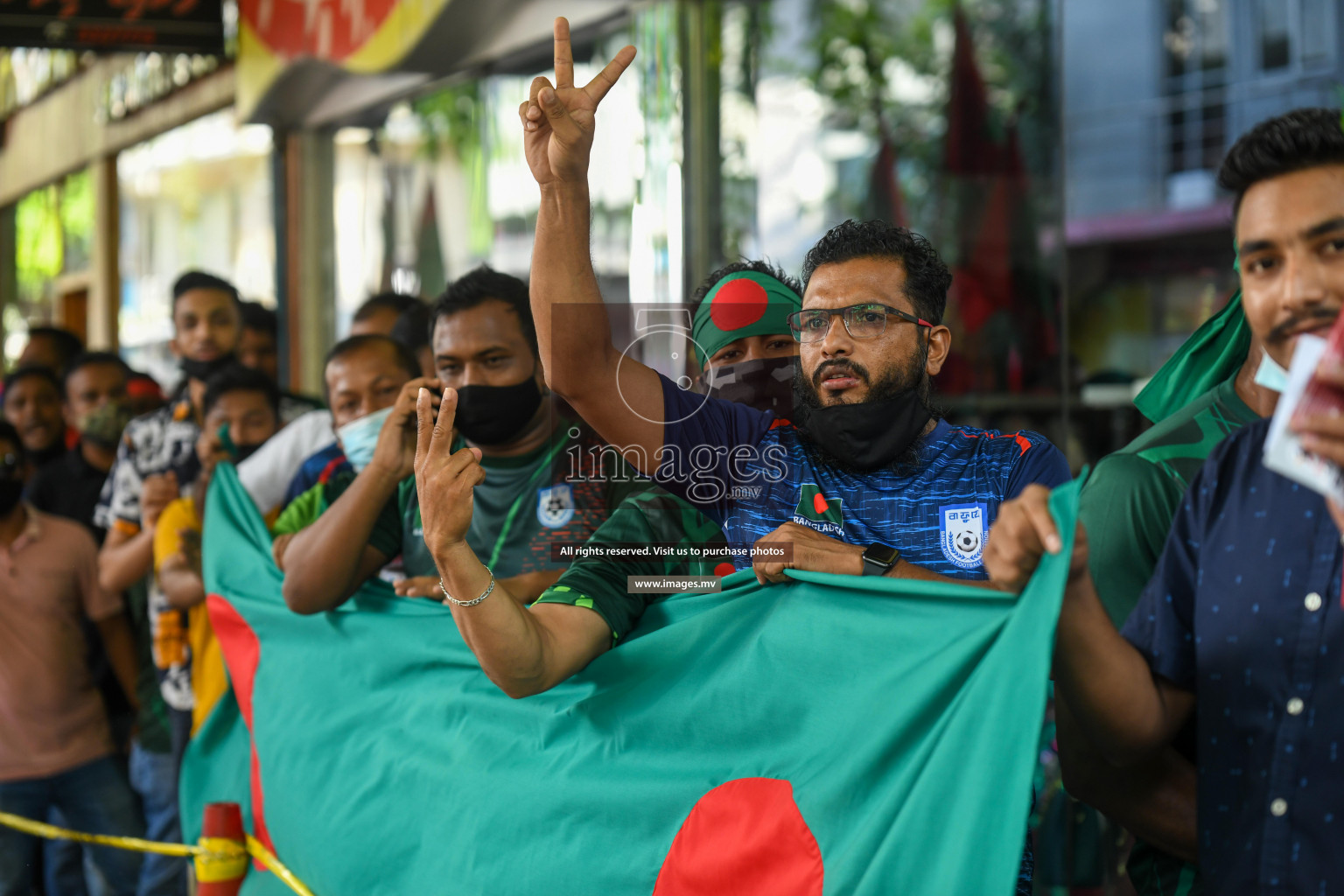 Bangladesh vs India in SAFF Championship 2021 held on 1st October 2021 in Galolhu National Stadium, Male', Maldives