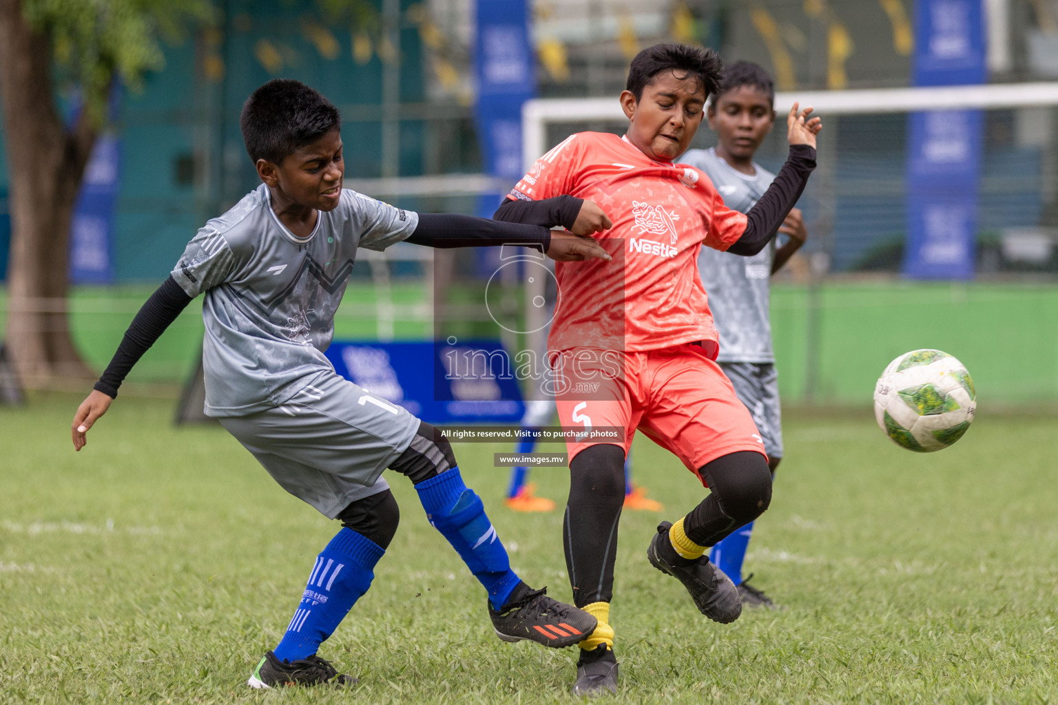 Day 1 of Nestle kids football fiesta, held in Henveyru Football Stadium, Male', Maldives on Wednesday, 11th October 2023 Photos: Shut Abdul Sattar/ Images.mv