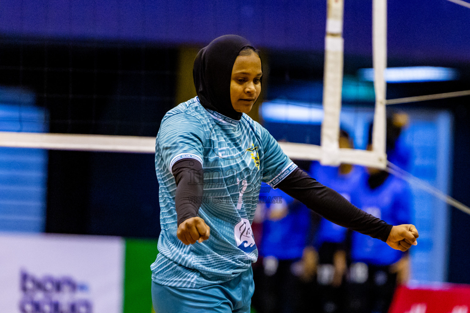 Club WAMCO vs Police Club in the final of National Volleyball Championship 2024 (women's division) was held in Social Center Indoor Hall on Thursday, 24th October 2024. Photos: Nausham Waheed/ images.mv