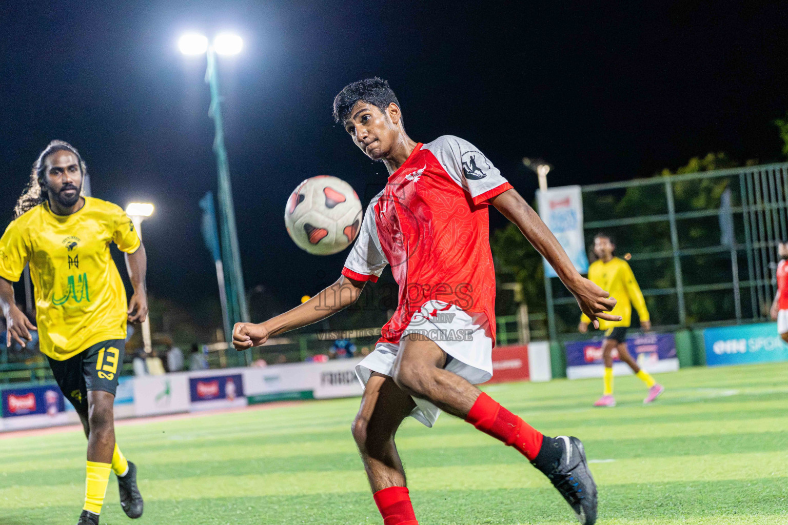 Kanmathi SC VS BEST in Day 4 - Fonadhoo Youth Futsal Challenge 2025 held in Fonadhoo Futsal Stadium, L. Fonadhoo, Maldives on Wednesday, 29th October 2025 Photos: Arif Rasheed / images.mv