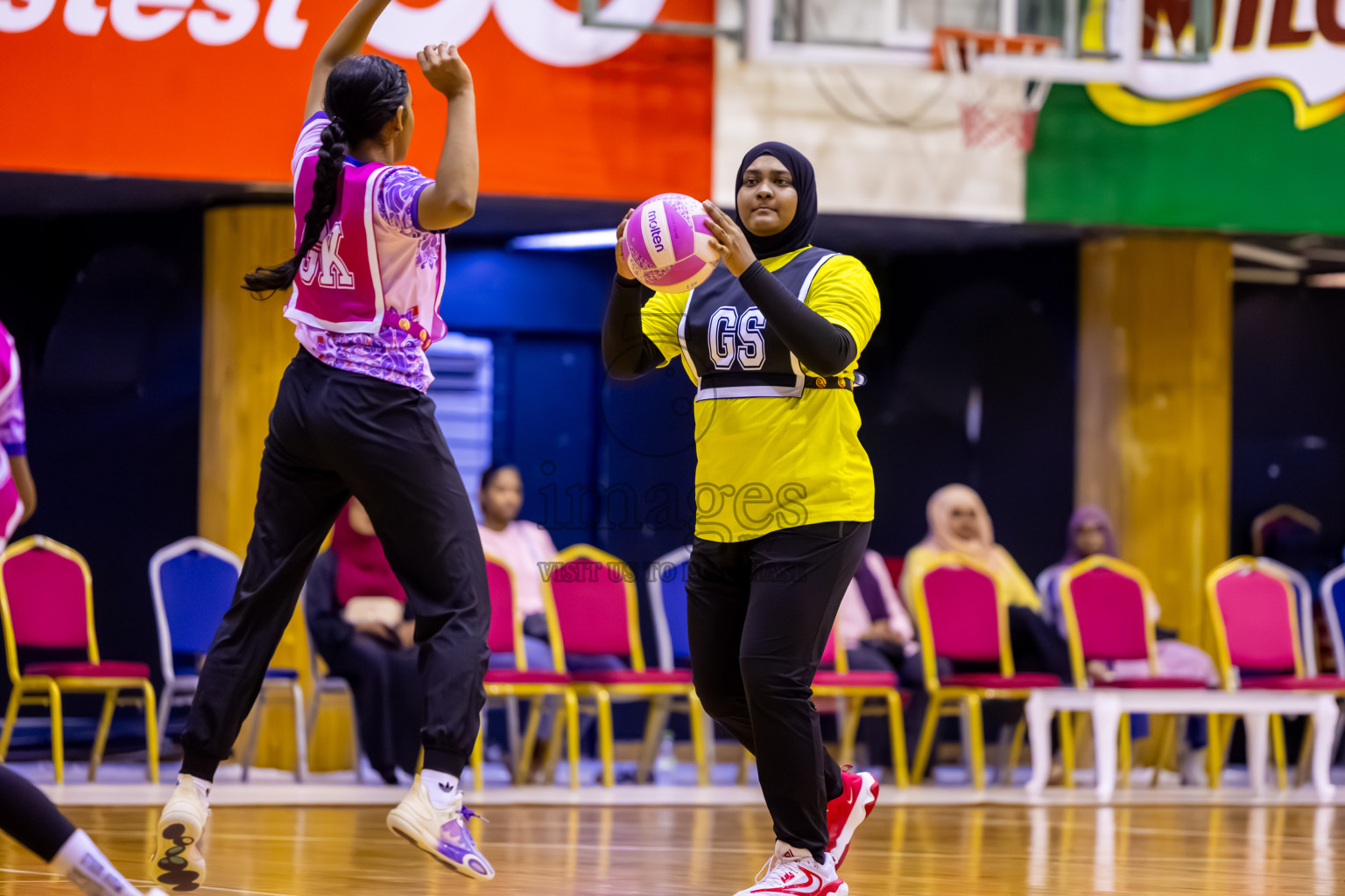 KYRC vs N Sports A in Day 5 of 24th Milo Netball Association Championship held in Social Center at Male', Maldives on Friday, 5th September 2025. Photos: Nausham Waheed / images.mv