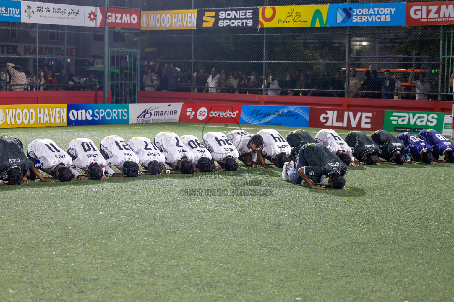 N Holhudhoo vs N Miladhoo in Noonu Atoll Final in Day 24 of Golden Futsal Challenge 2025 was held on Tuesday , 28th January 2025, in Hulhumale', Maldives. Photos: Ismail Thoriq / images.mv