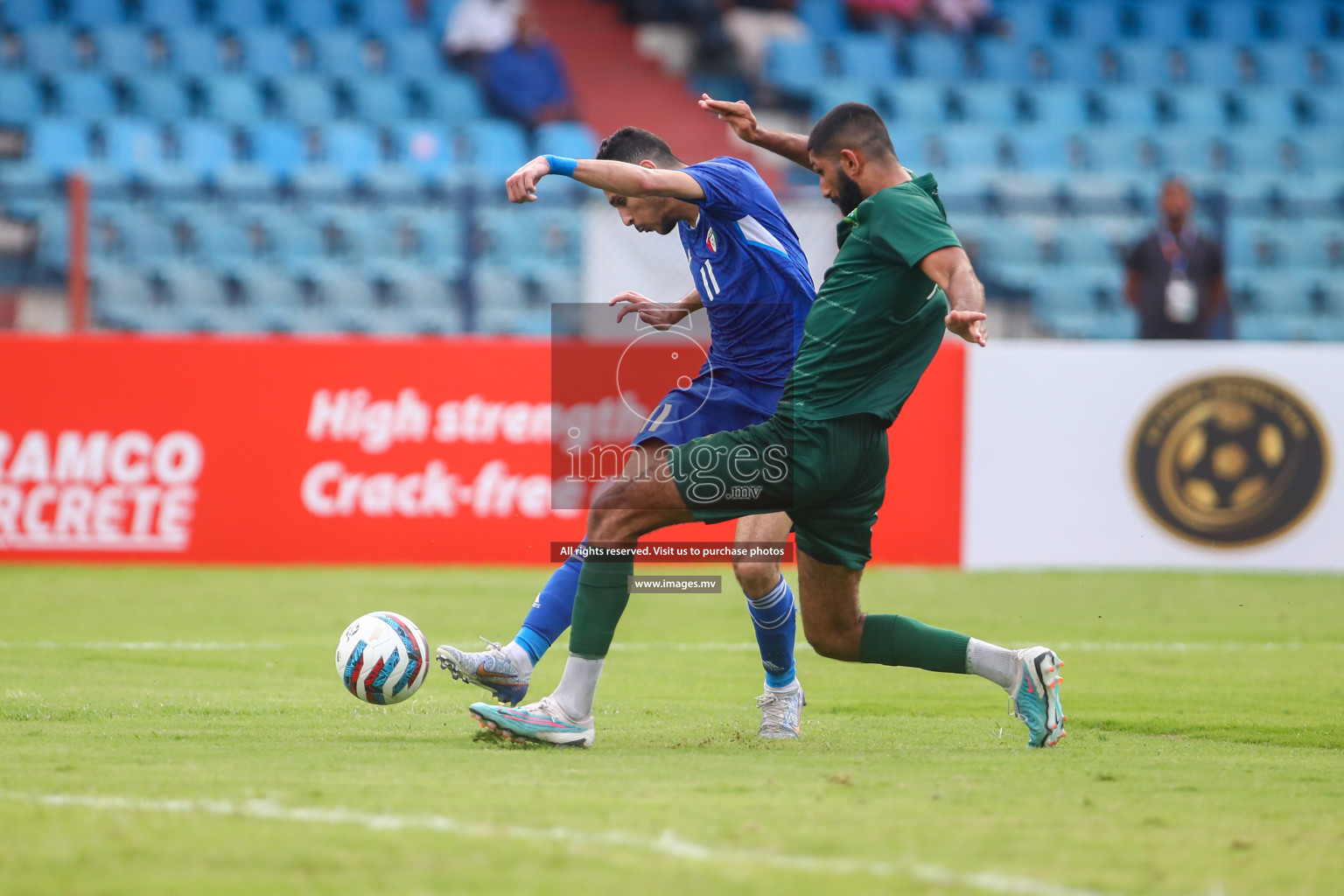 Pakistan vs Kuwait in SAFF Championship 2023 held in Sree Kanteerava Stadium, Bengaluru, India, on Saturday, 24th June 2023. Photos: Nausham Waheed, Hassan Simah / images.mv