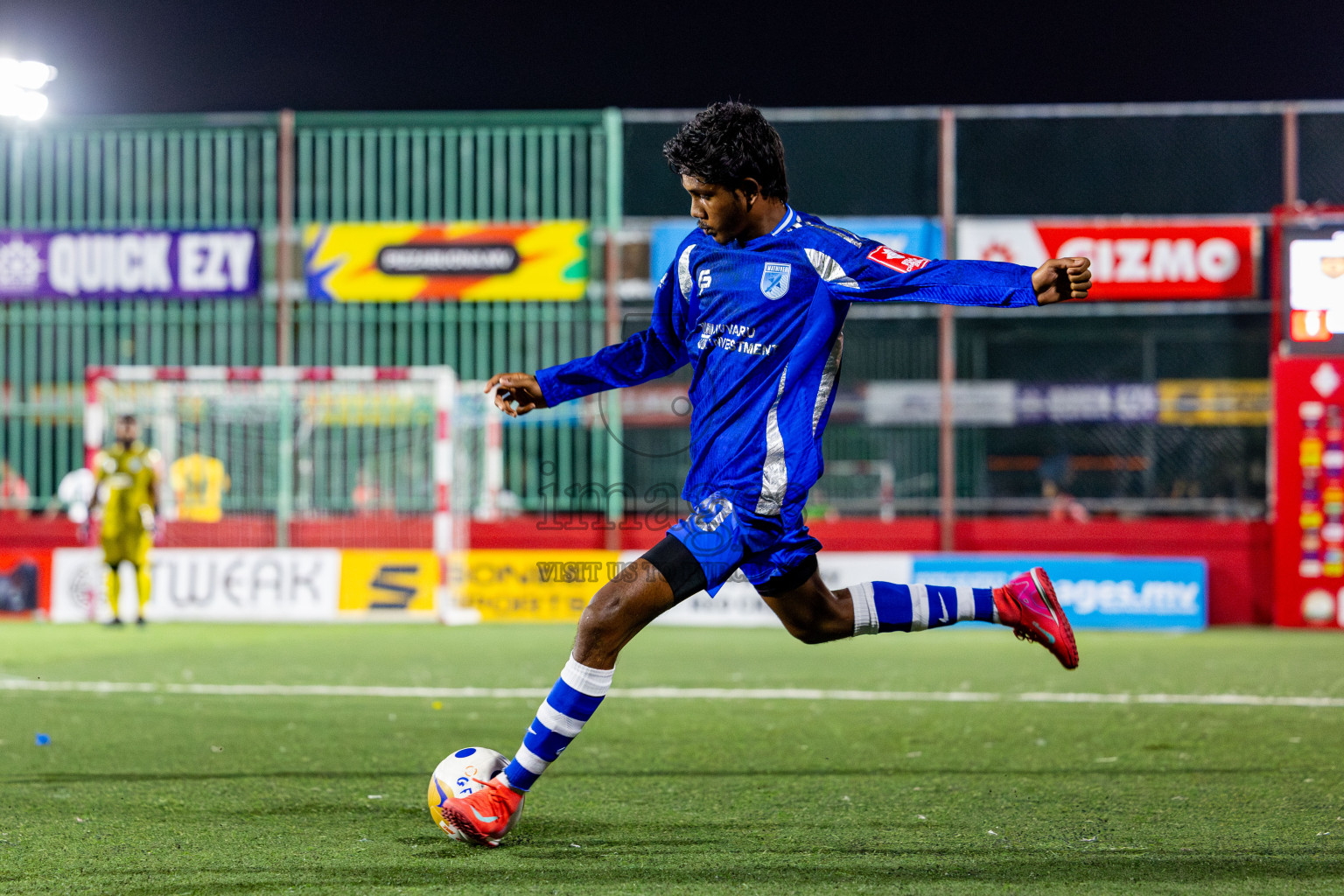 ADh Mandhoo vs AA Mathiveri in zone round Day 30 of Golden Futsal Challenge 2025 was held on Monday , 3rd February 2025, in Hulhumale', Maldives. Photos: Nausham Waheed / images.mv