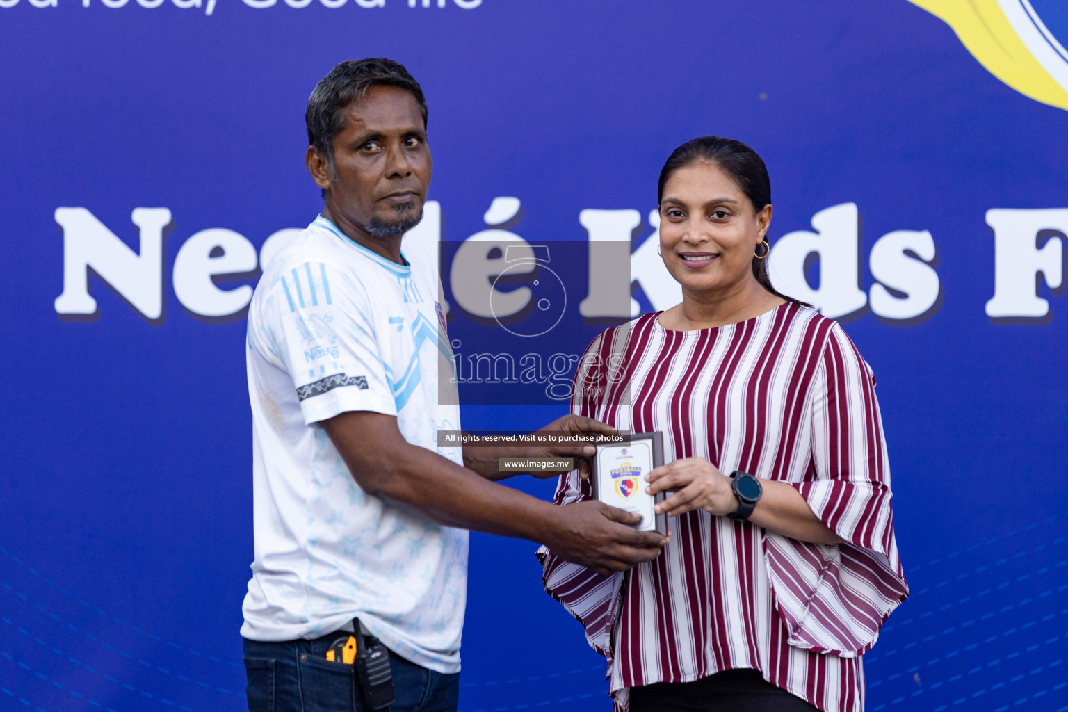 Day 4 of Nestle Kids Football Fiesta, held in Henveyru Football Stadium, Male', Maldives on Saturday, 14th October 2023 Photos: Nausham Waheed  / images.mv