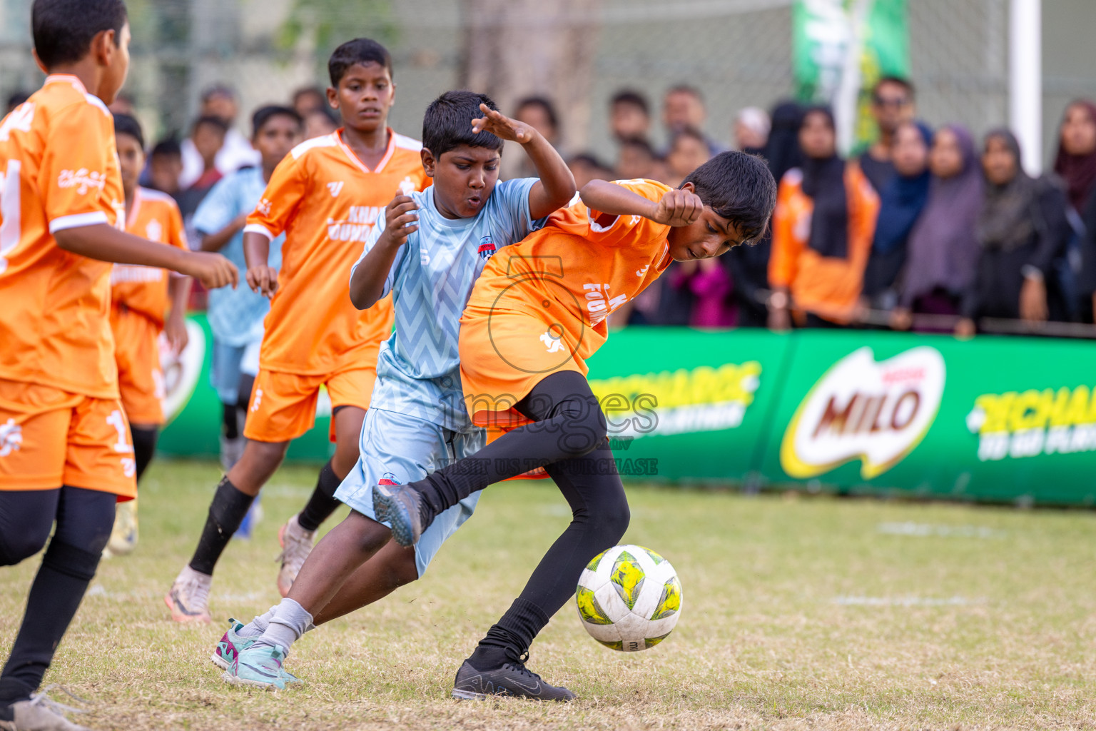 Day 3 of MILO Academy Championship 2025 (U-12) was held at Henveiru Stadium in Male', Maldives on Saturday, 3rd May 2025. Photos: Ismail Thoriq / images.mv