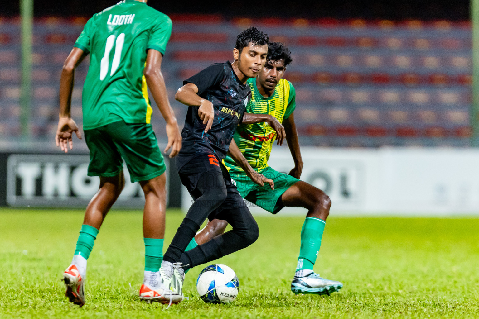 Maziya SRC vs Club Eagles in Day 4 of Under 19 Youth Championship 2024 was held at National Stadium in Male', Maldives on Thursday, 13th June 2024. Photos: Nausham Waheed / images.mv