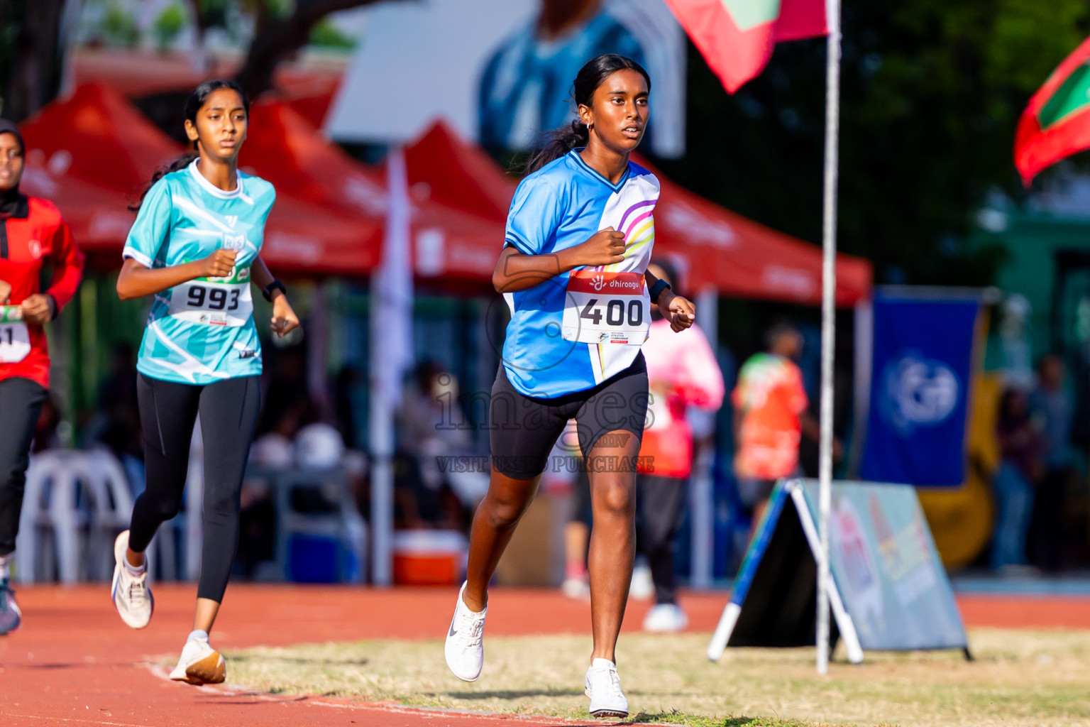 Day 2 of Inter-school Athletics Championship 2025 held in Ekuveni Synthetic Track, Male', Maldives on Tuesday, 07th October 2025. Photos by: Nausham Waheed / Images.mv