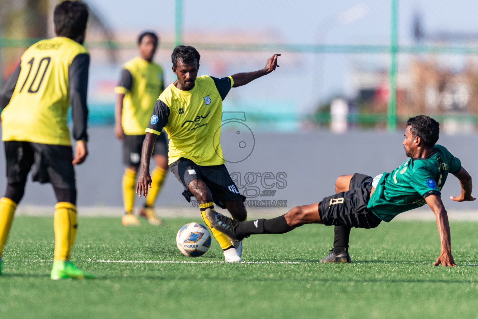 Baburu SC vs Kanmathi Juniors from Semi Final of Manadhoo Council Cup 2024 in N Manadhoo Maldives on Sunday, 25th February 2023. Photos: Nausham Waheed / images.mv