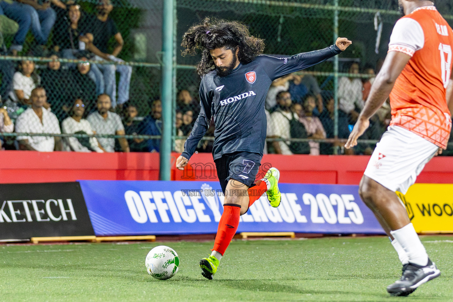 Villa Travels vs Sheesha in Day 9 of Office League 2025 was held on Thursday, 24th April 2025 in Hulhumale', Maldives. Photos: Mohamed Mahfooz Moosa / images.mv