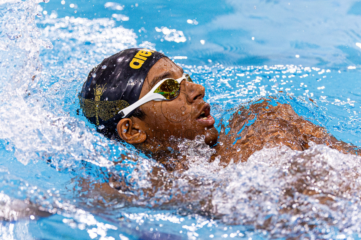 Day 4 of 1st National Short Course Swimming Competition held in Hulhumale', Maldives on Tuesday, 17th June 2025. Photos: Nausham Waheed / images.mv