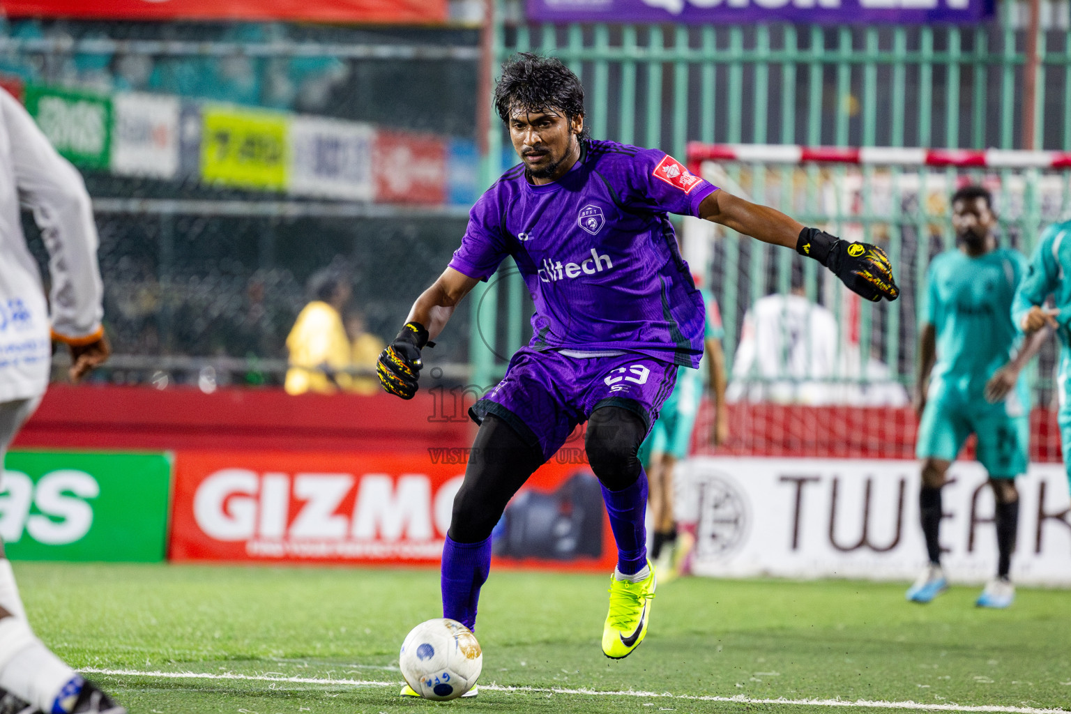 S Feydhoo vs S Hithadhoo in Seenu Atoll Final in Day 24 of Golden Futsal Challenge 2025 was held on Tuesday , 28th January 2025, in Hulhumale', Maldives. Photos: Nausham Waheed / images.mv