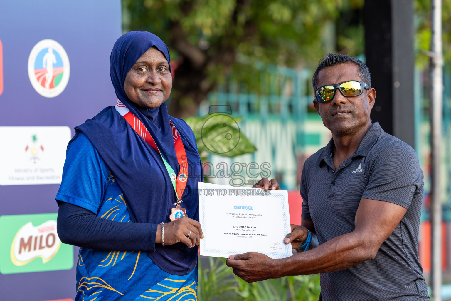 Day 2 of 33rd National Athletics Championship was held in Ekuveni Track at Male', Maldives on Friday, 6th September 2024.
Photos: Ismail Thoriq  / images.mv