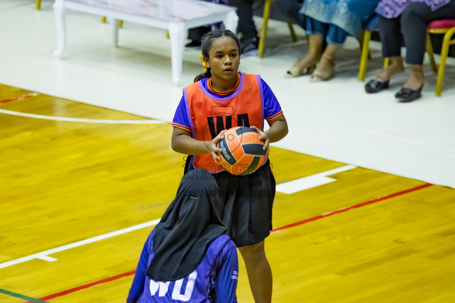 Day 12 of 25th Inter-School Netball Tournament was held in Social Center at Male', Maldives on Thursday, 22nd August 2024.