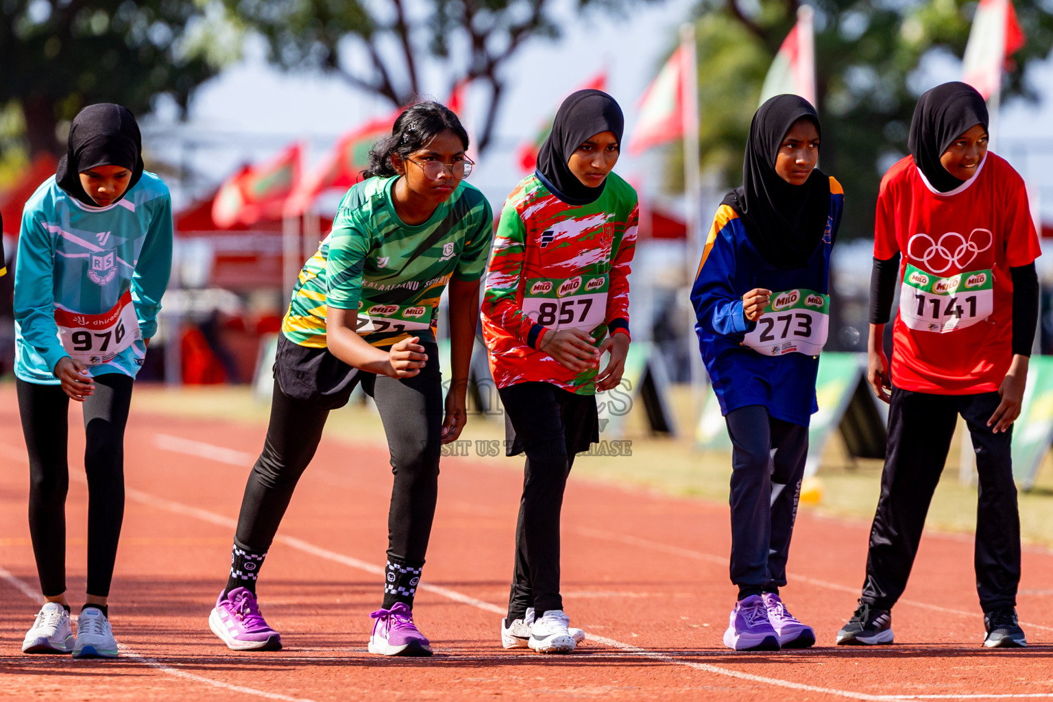 Day 3 of Inter-school Athletics Championship 2025 held in Ekuveni Synthetic Track, Male', Maldives on Wednesday, 08th October 2025. Photos by: Nausham Waheed / Images.mv
