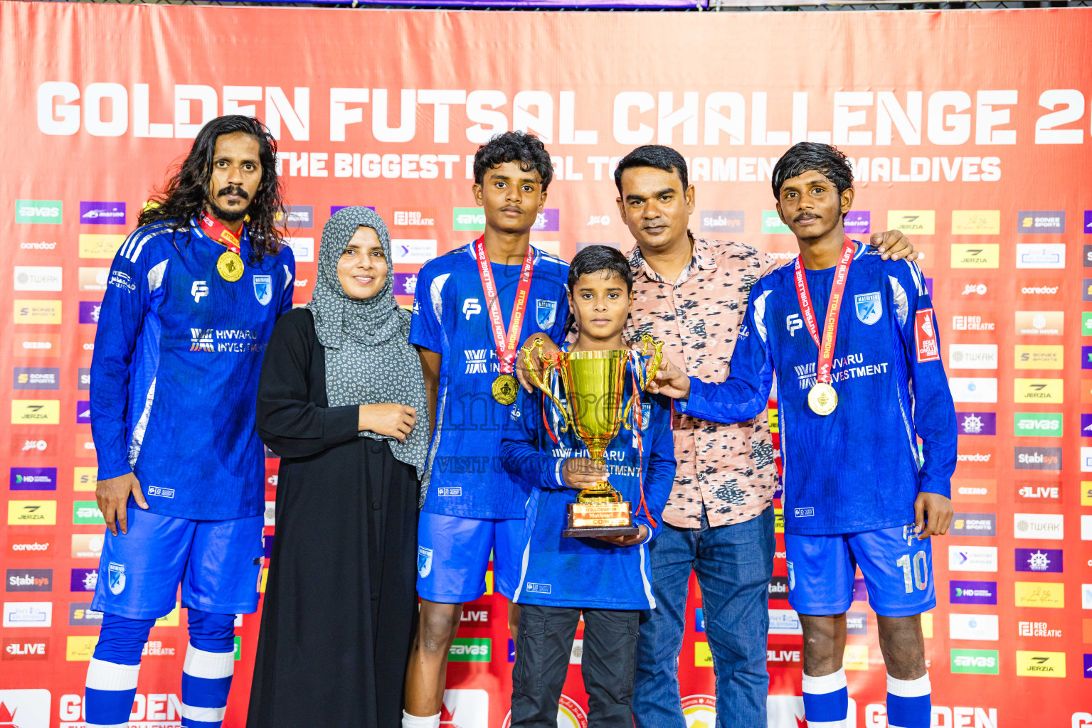 AA. Mathiveri VS AA. Thoddoo in Atoll Round Final on Day 20 of Golden Futsal Challenge 2025 was held on Thursday, 23rd January 2025, in Hulhumale', Maldives. Photos: Abdulla Abeed / images.mv