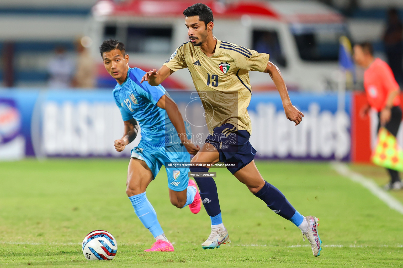 India vs Kuwait in SAFF Championship 2023 held in Sree Kanteerava Stadium, Bengaluru, India, on Tuesday, 27th June 2023. Photos: Nausham Waheed, Hassan Simah / images.mv