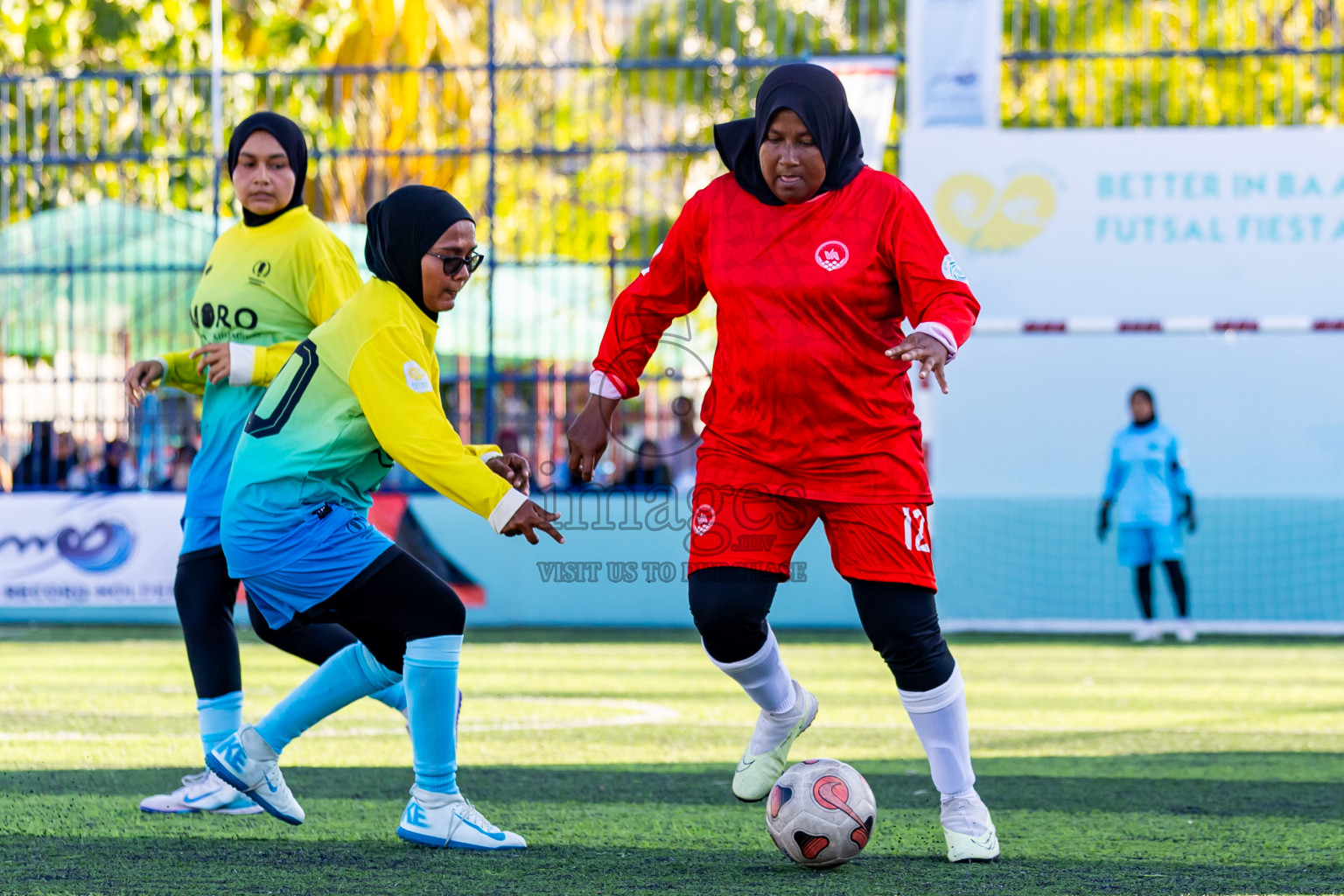 Eydhafushi vs Kihaadhoo in Day 4 of Better in Baa Futsal Fiesta 2025 Woman's division held in B. Eydhafushi, Maldives on Saturday, 8th November 2025. Photos: Nausham Waheed / images.mv