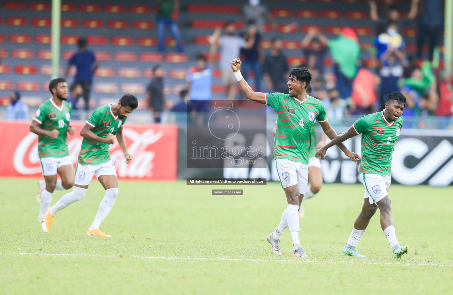 Bangladesh vs India in SAFF Championship 2021 held on 1st October 2021 in Galolhu National Stadium, Male', Maldives