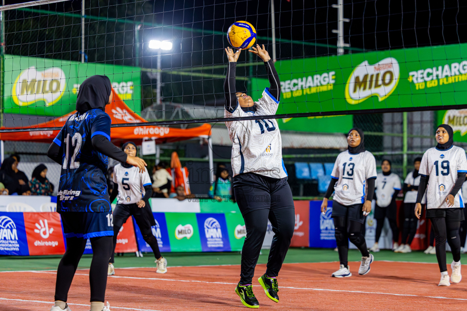 Raajje Volley Club vs Club Rising Star Academy in Milo National Junior Volleyball Championship 2025 Day 4 was held on Tuesday, 25th November 2025 at Ekuveni Turf Court Male', Maldives. Photos: Nausham Waheed / images.mv