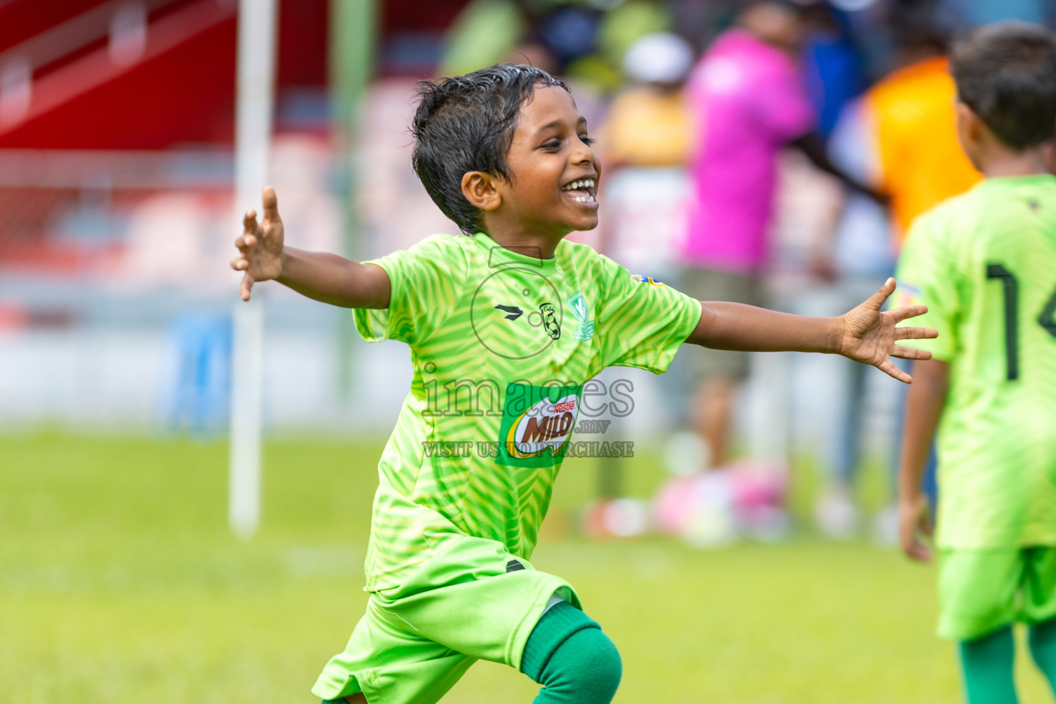 Day 2 of MILO Kids Football Fiesta was held at National Stadium in Male', Maldives on Saturday, 24th February 2024.