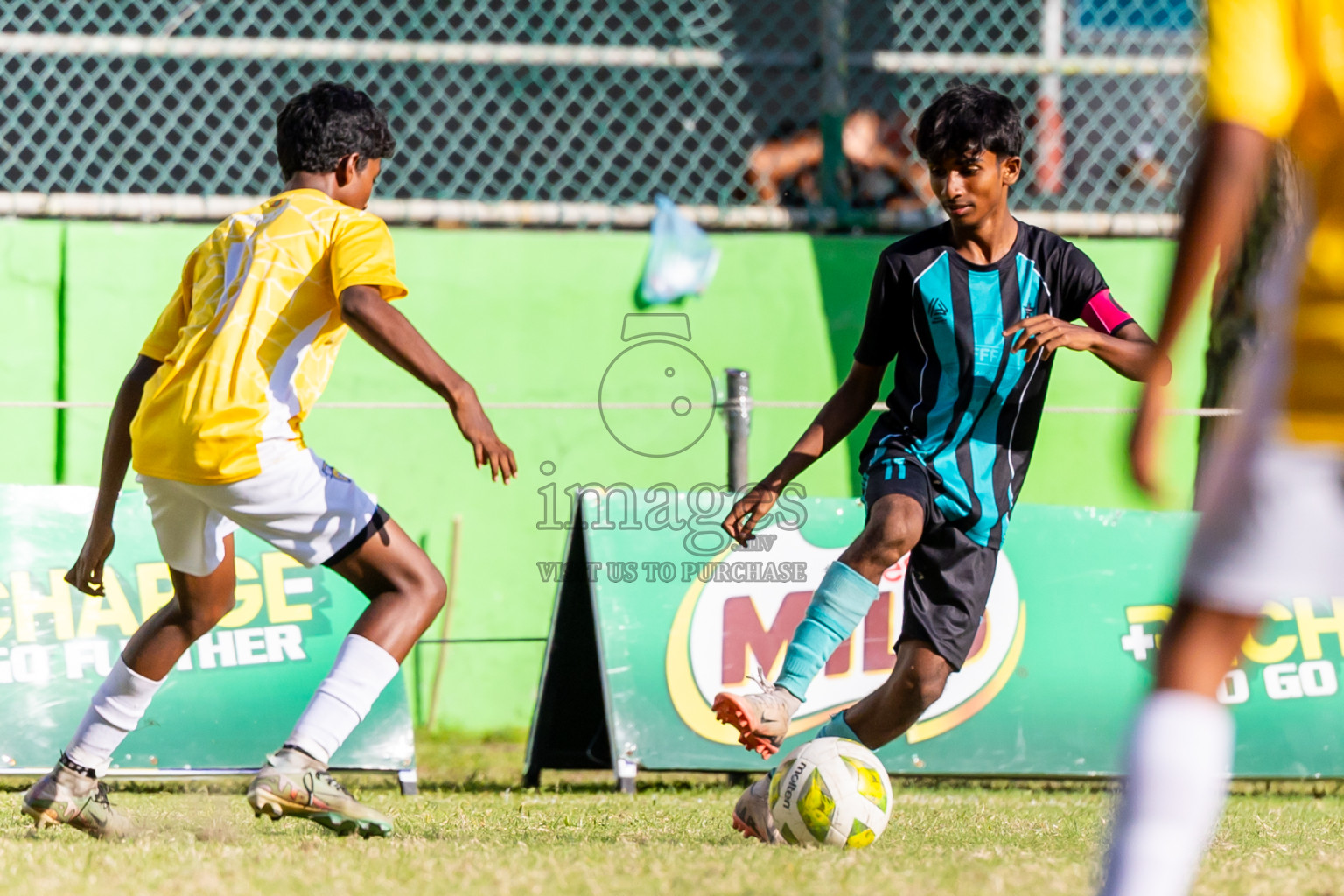 Day 5 of MILO Academy Championship 2025 (U14) was held on Monday, 3rd November 2025 at Henveiru Football Grounds, Male', Maldives . Photos: Nausham Waheed / images.mv