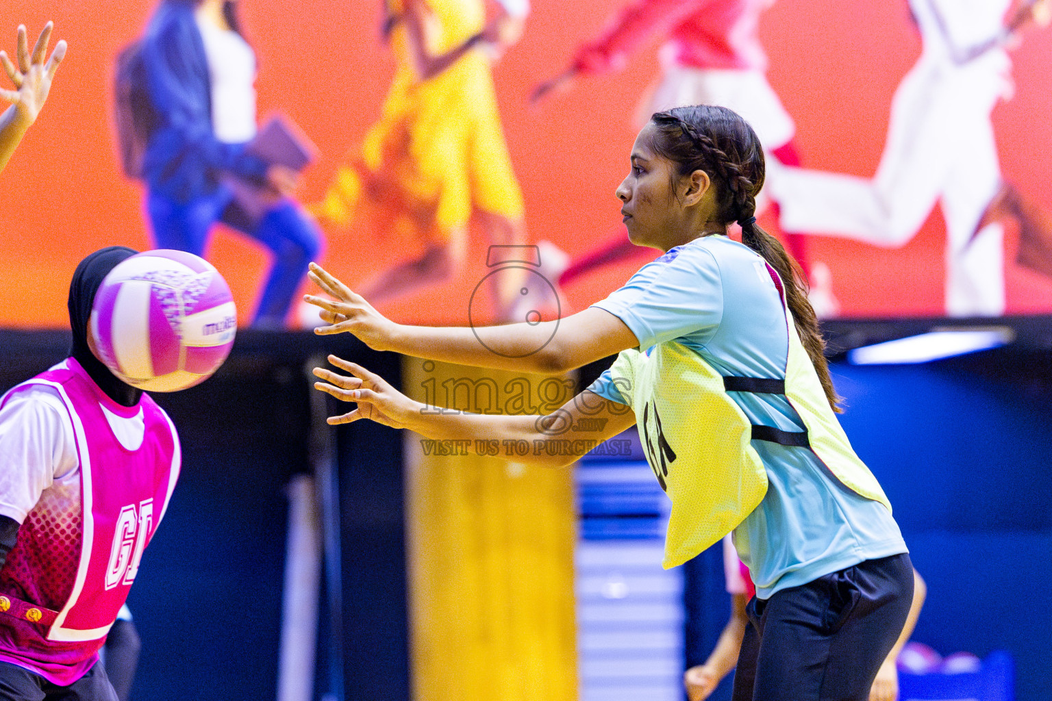 MV Netters vs N Sport in Division 2 Final of National Netball Tournament 2025 held in Social Center at Male', Maldives on Wednesday, 28th May 2025. Photos: Nausham Waheed / images.mv