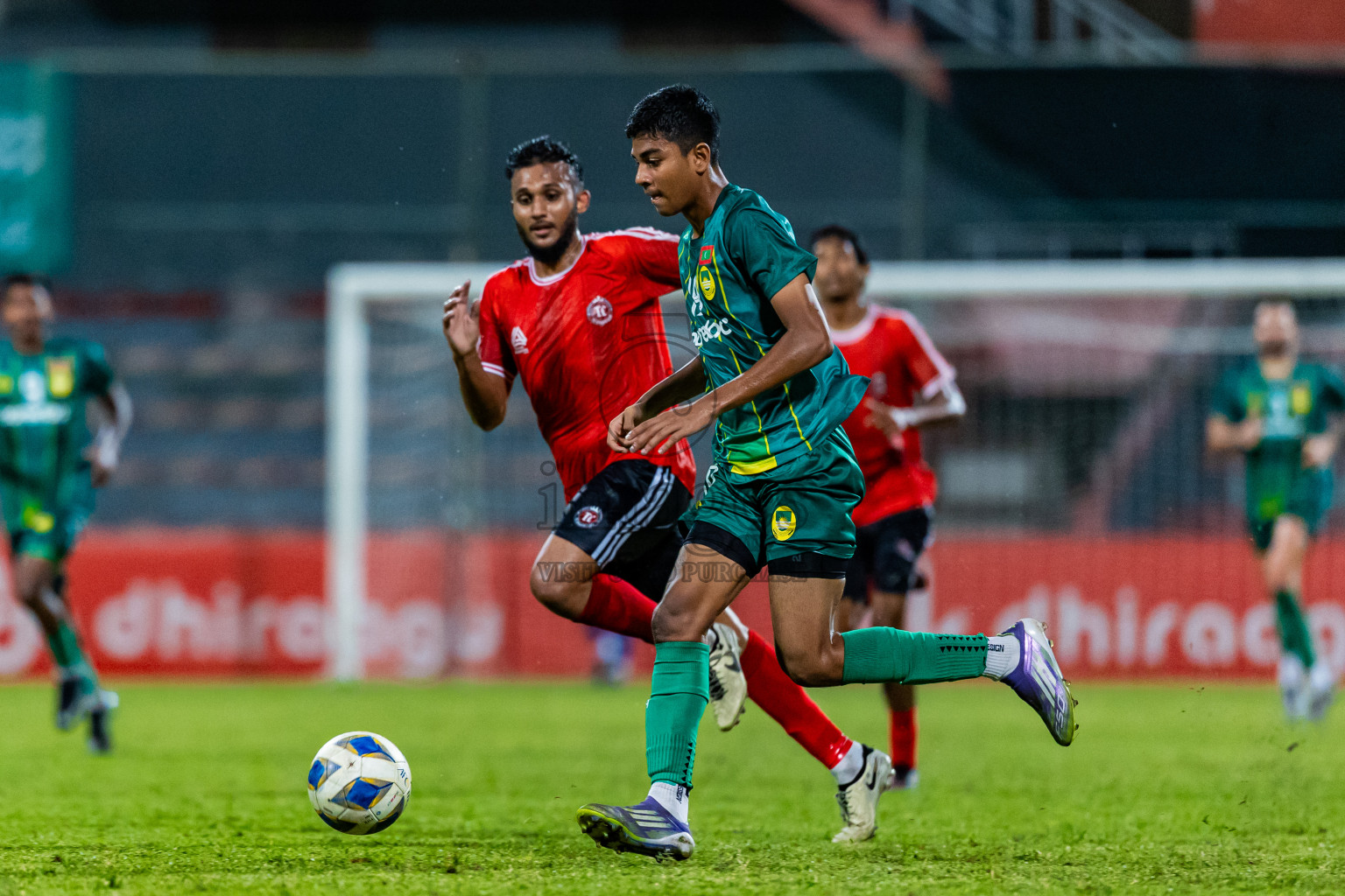 Maziya Sports & Recreation vs TC Sports Club in Dhivehi Premier League 2025/26 held in National Football Stadium, Male', Maldives on Wednesday, 24th September 2025. Photos: Areef Adam / Images.mv