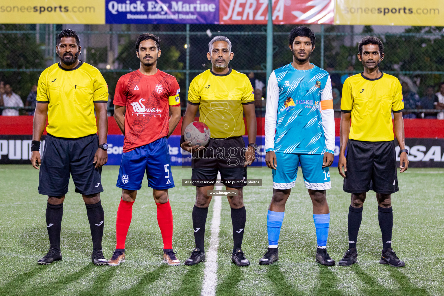 HA. Dhidhdhoo vs HA. Muraidhoo in Day 6 of Golden Futsal Challenge 2023 on 10 February 2023 in Hulhumale, Male, Maldives